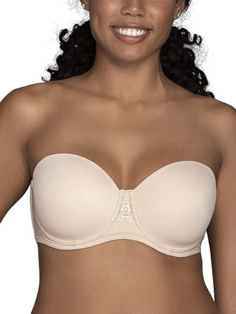 Vanity Fair Beauty Back Strapless Bra Nude Smoothing Convertible Bra 34DD